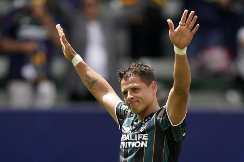 Javier Hernández en un juego del LA Galaxy