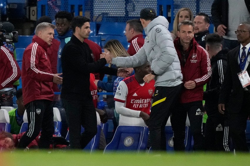 Arteta y Tuchel tras el partido 