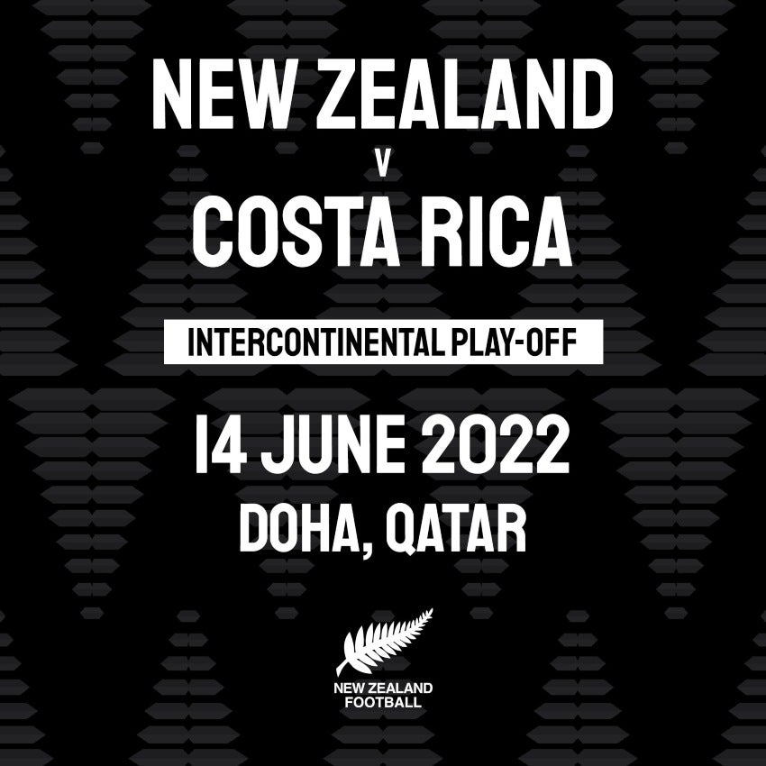 Juego entre Costa Rica y NUeva Zelanda se jugará el 14 de junio