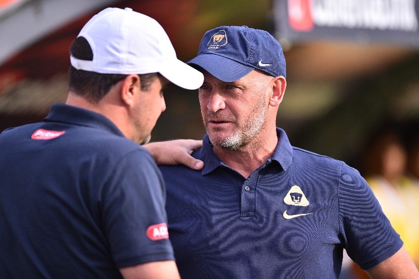 Andrés Lillini durante la derrota de Pumas en San Luis