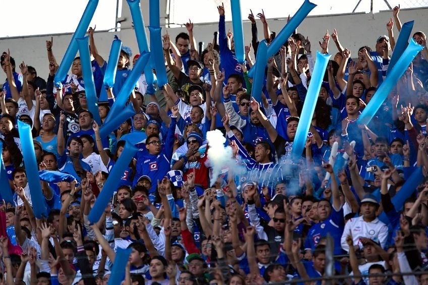 La Sangre Azul durante un partido