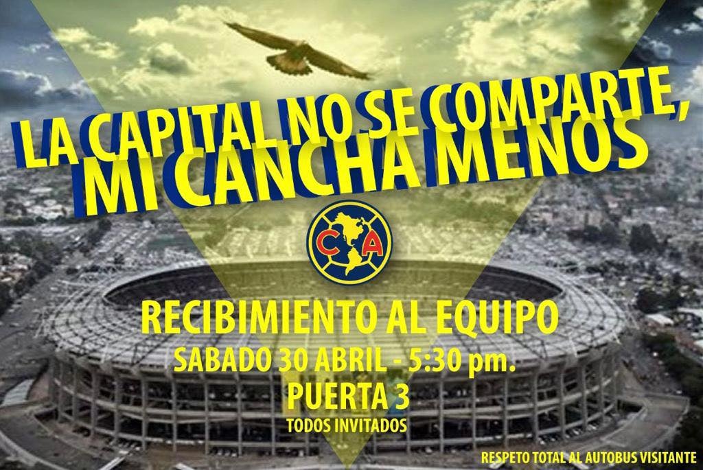 Invitación azulcrema al Estadio Azteca