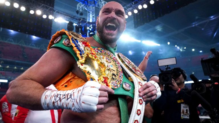 Tyson Fury tras vencer Dillian Whyte