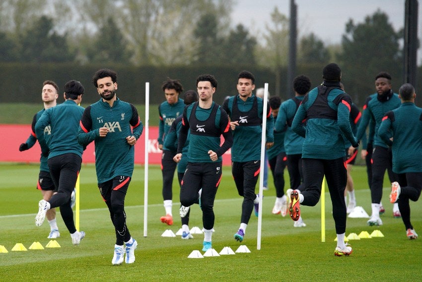 Liverpool previo al juego en Anfield