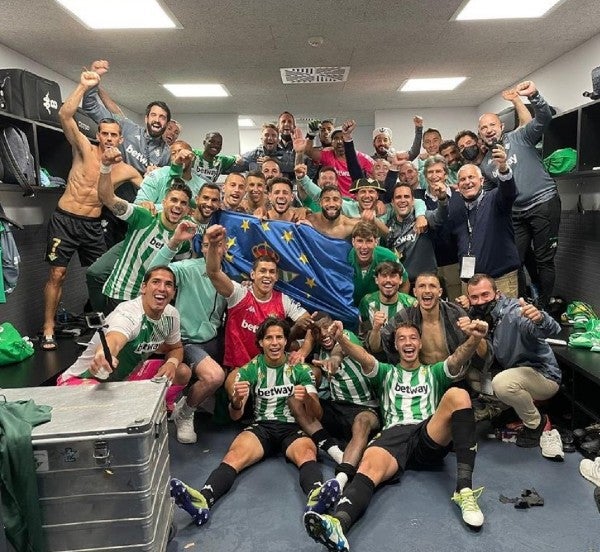 Real Betis en el vestidor