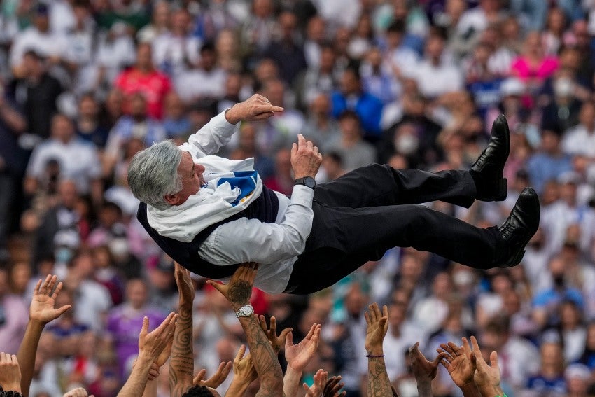 Carlo Ancelotti, campeón de LaLiga con el Real Madrid