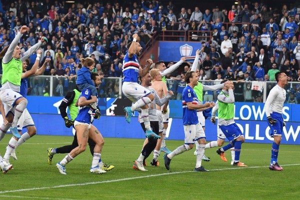 Sampdoria celebra ante Genoa