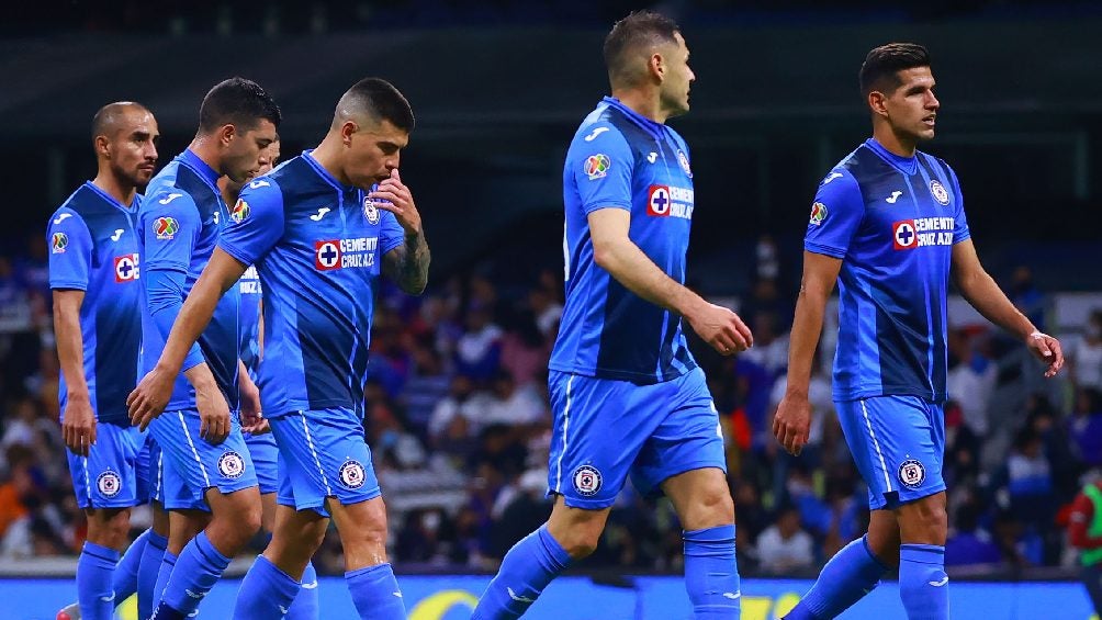 Jugadores del Cruz Azul durante un partido disputado en Liga MX