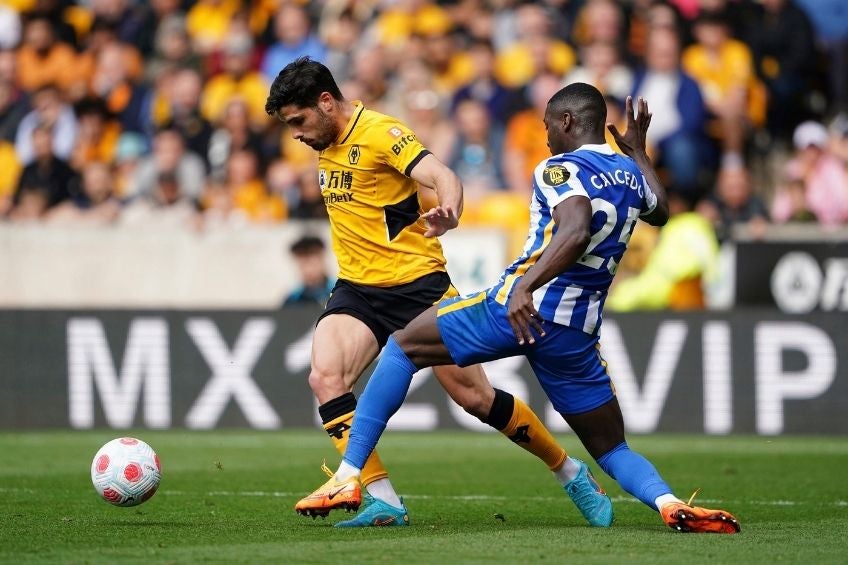 Pedro Neto durante un partido de Wolverhampton