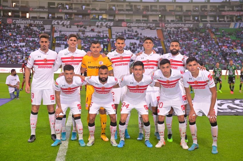 Equipo de Toluca previo a un juego