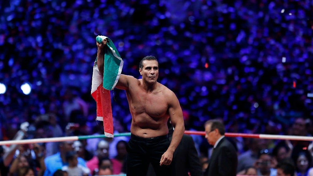 Alberto del Río durante el Mundial de Lucha Libre en CDMX