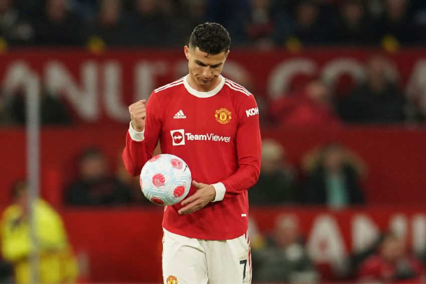 Cristiano Ronaldo jugando con el Manchester United