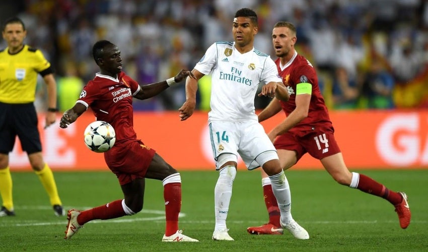 Mané, Casemiro y Henderson en la Final de 2018