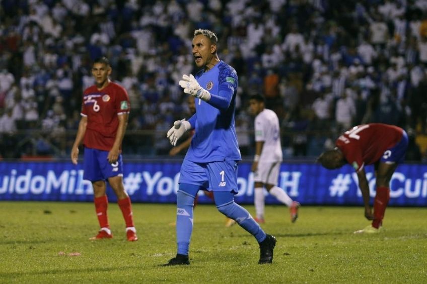 Keylor Navas durante un partido de Costa Rica