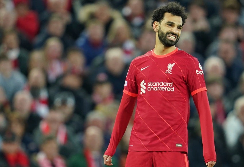 Salah en un juego del Liverpool