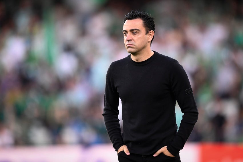 Xavi Hernández en el partido vs Betis