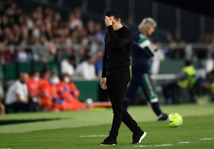 Xavi Hernández en el partido vs Betis