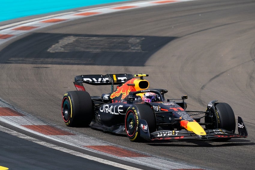 Checo Pérez durante el GP de Miami