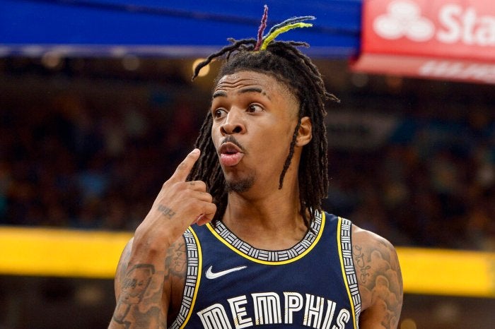 Ja Morant en acción con Memphis Grizzlies