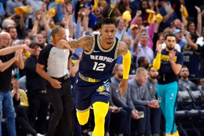 Ja Morant en acción con Memphis Grizzlies