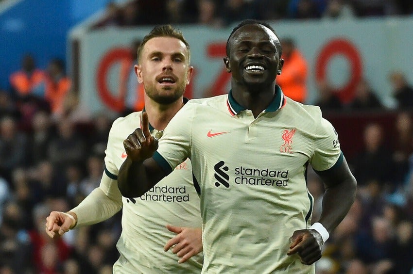 Sadio Mané celebrando su gol