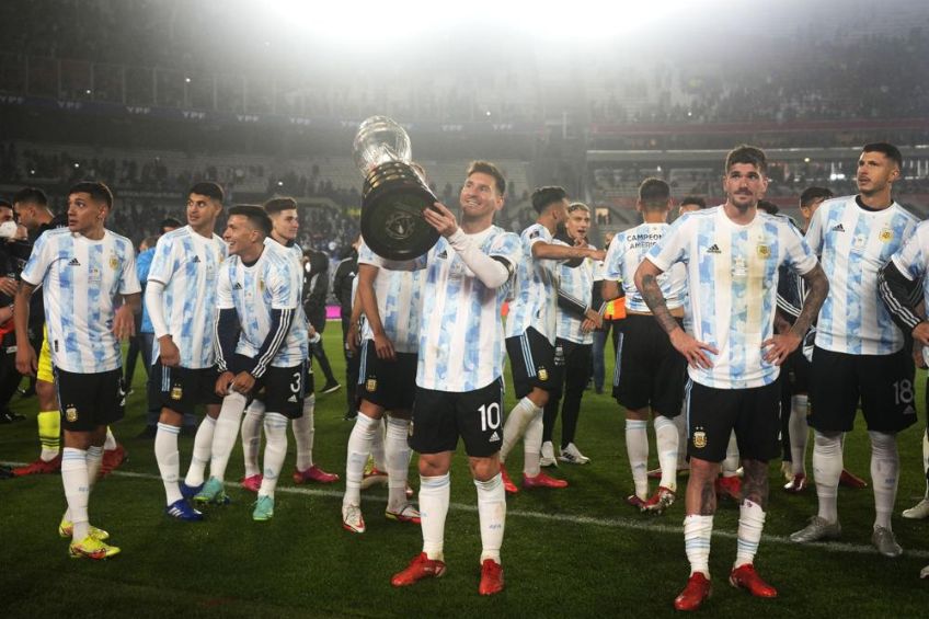 Selección Argentina tras ser Campeones