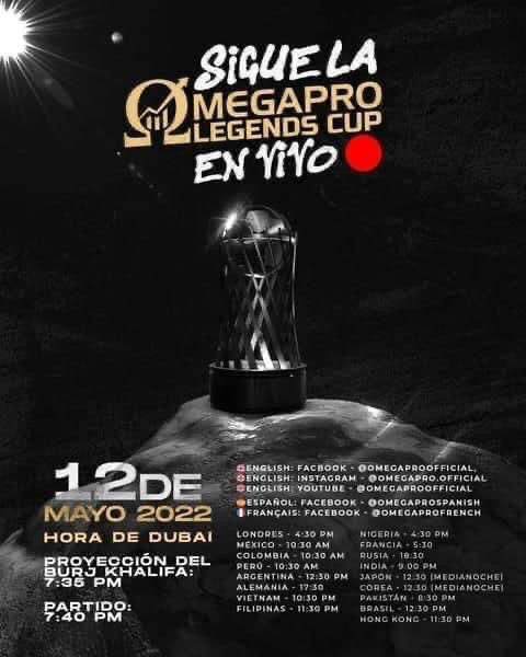 Cartelera del evento a cargo de OMEGAPRO