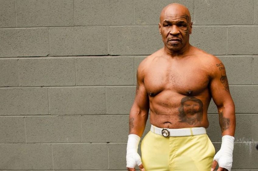 Mike Tyson en sesión de fotos