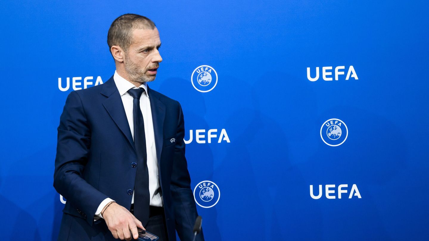 El presidente de la UEFA, Aleksander Ceferino