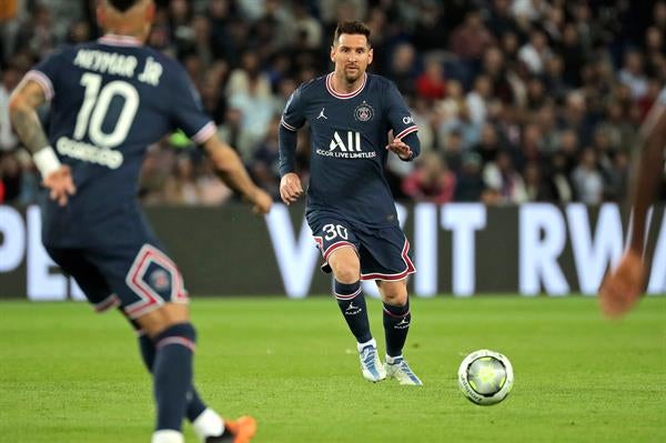 Lionel Messi con el París Saint Germain