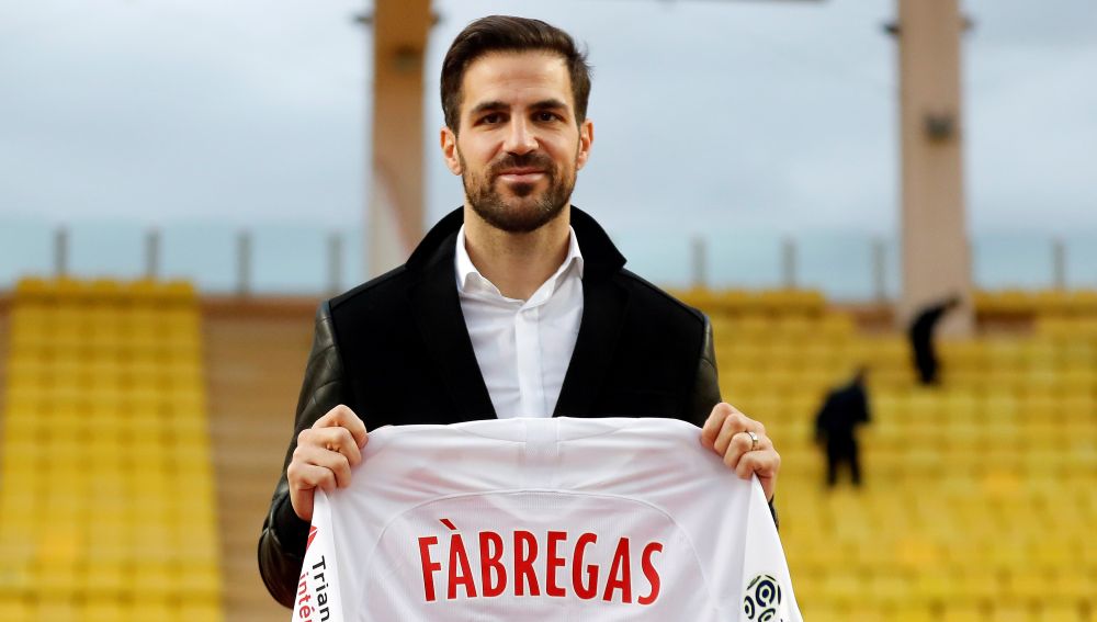 Cesc Fábregas con la camiseta del Mónaco