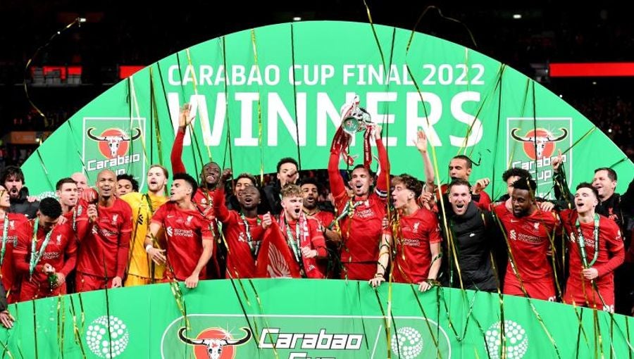 Liverpool al ganar la Carabao Cup