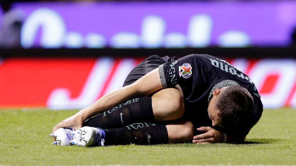 Viñas salió lesionado durante el juego de Ida contra Puebla