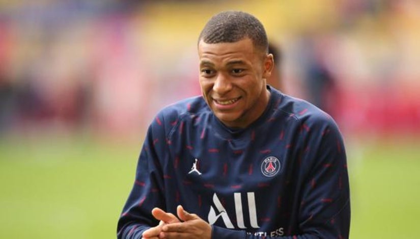 Kylian Mbappé en un partido del PSG