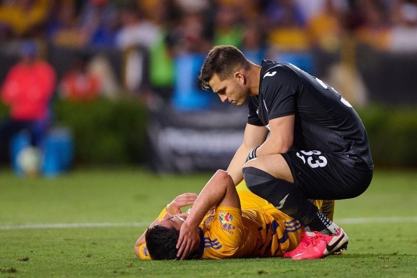 Sebastián Jurado durante un partido de Cruz Azul