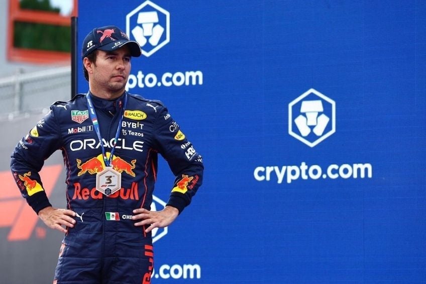 Checo Pérez tras subir al podio