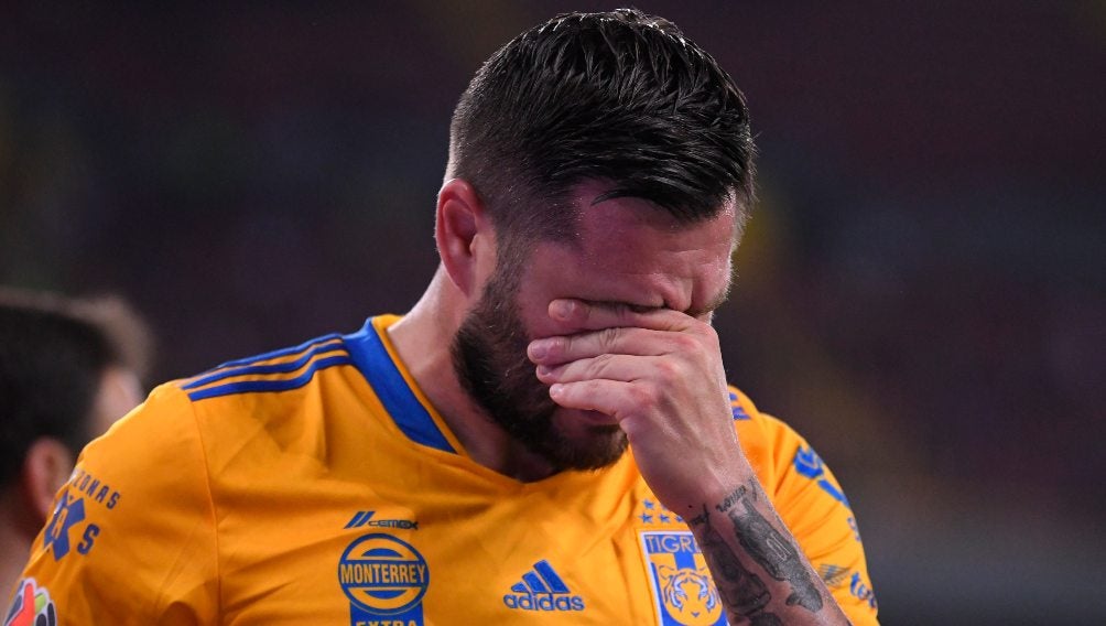 André-Pierre Gignac en lamento con Tigres