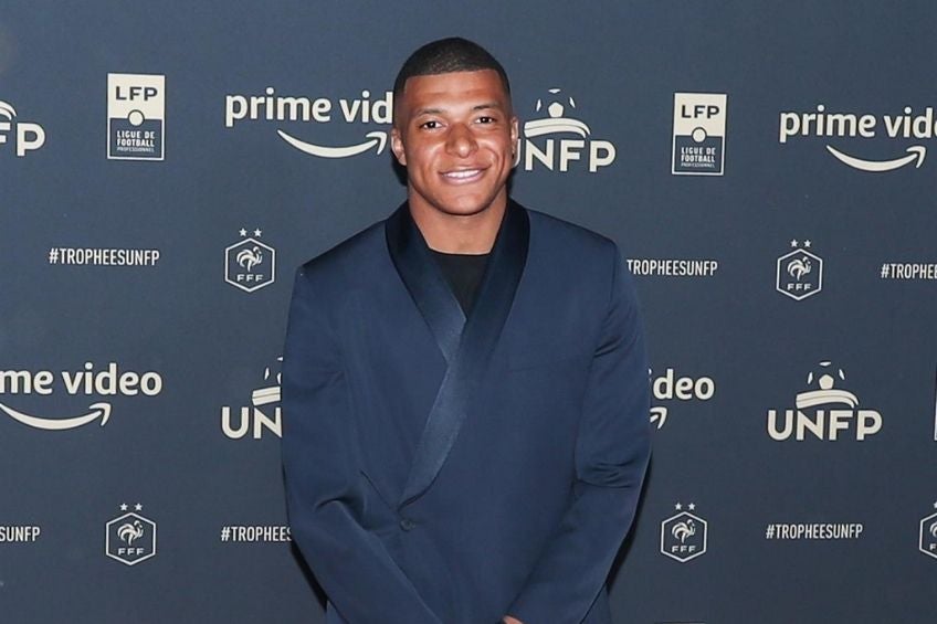 Kylian Mbappé durante un evento