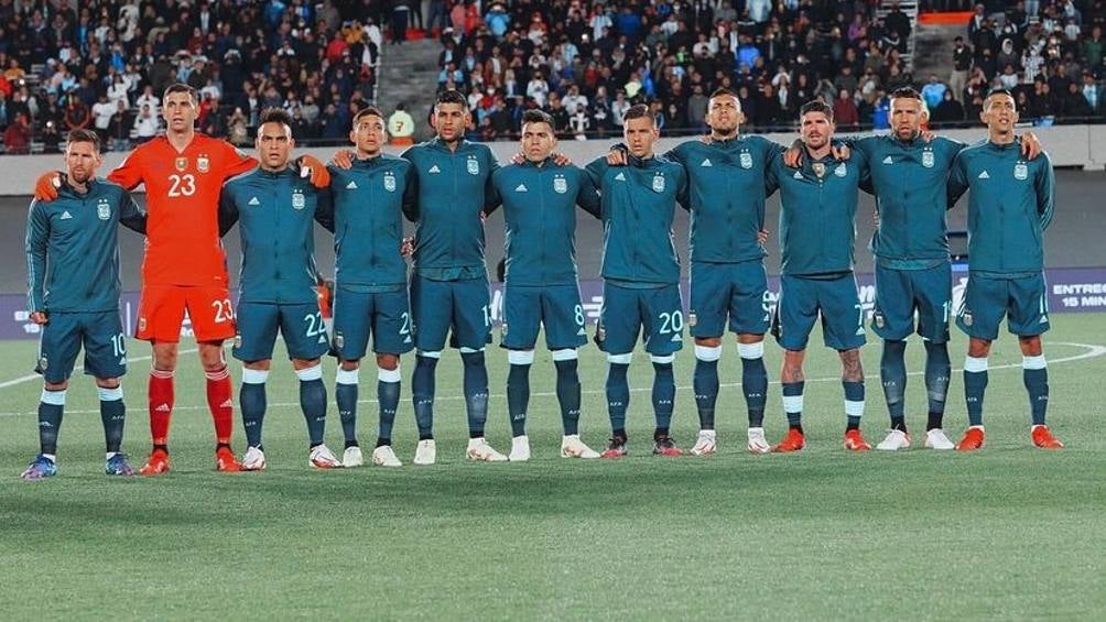 Selección de Argentina previo a partido