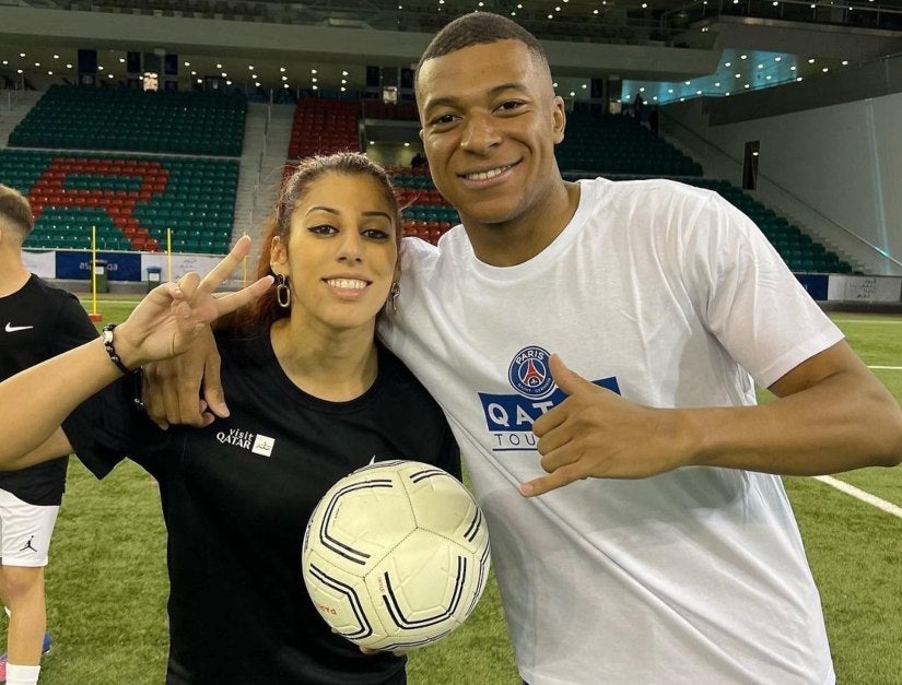 Lisa Zimouche y Mbappé