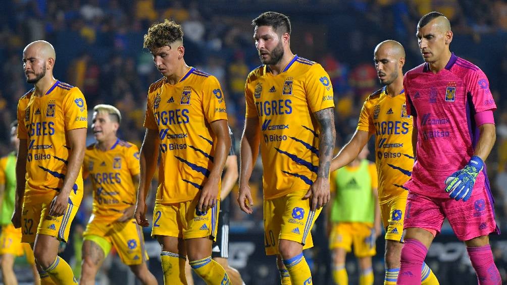 Jugadores de Tigres tras quedar eliminados del Clausura 2022