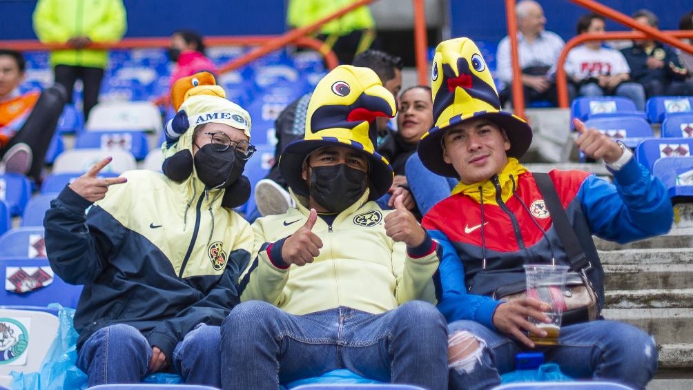 Afición del América se hace presente en el Estadio Hidalgo