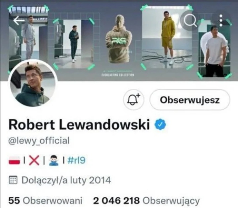 Perfil de Twitter de Robert Lewandowski