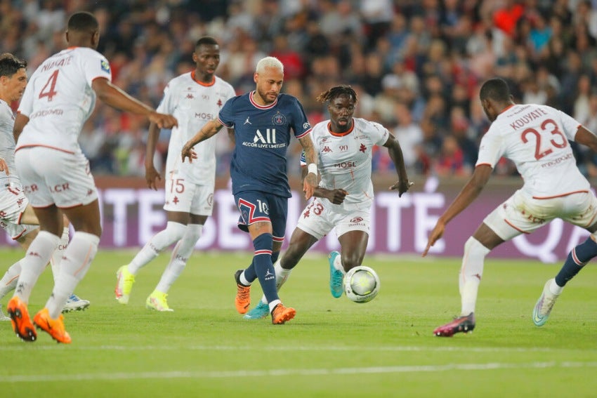 Neymar Jr. en un partido del PSG