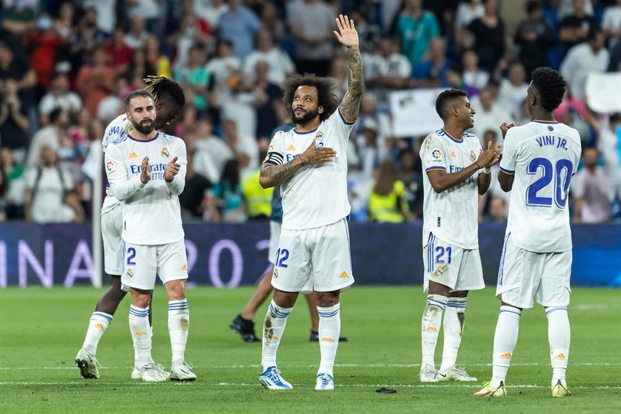 Marcelo durante un partido con el Madrid