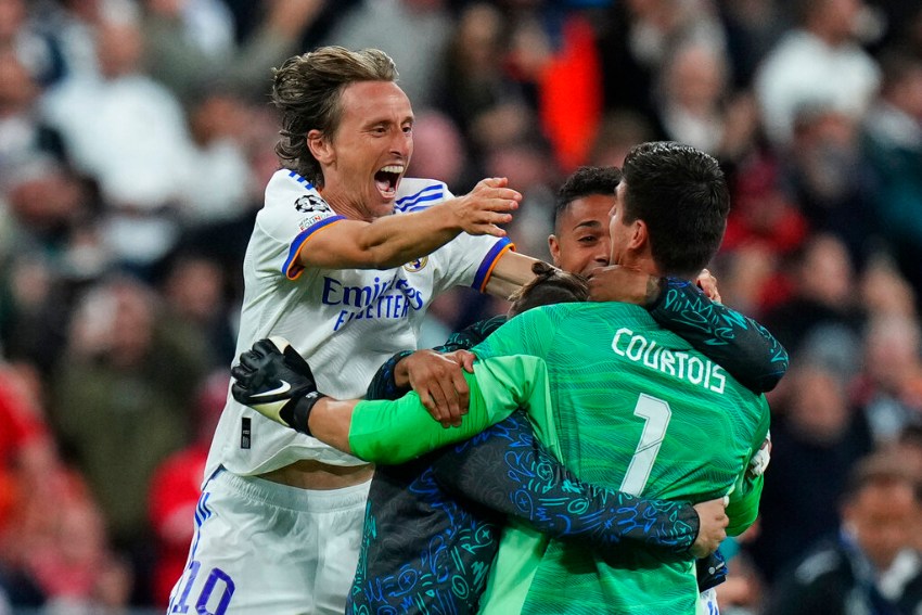 Real Madrid celebrando su título 14 de Champions League