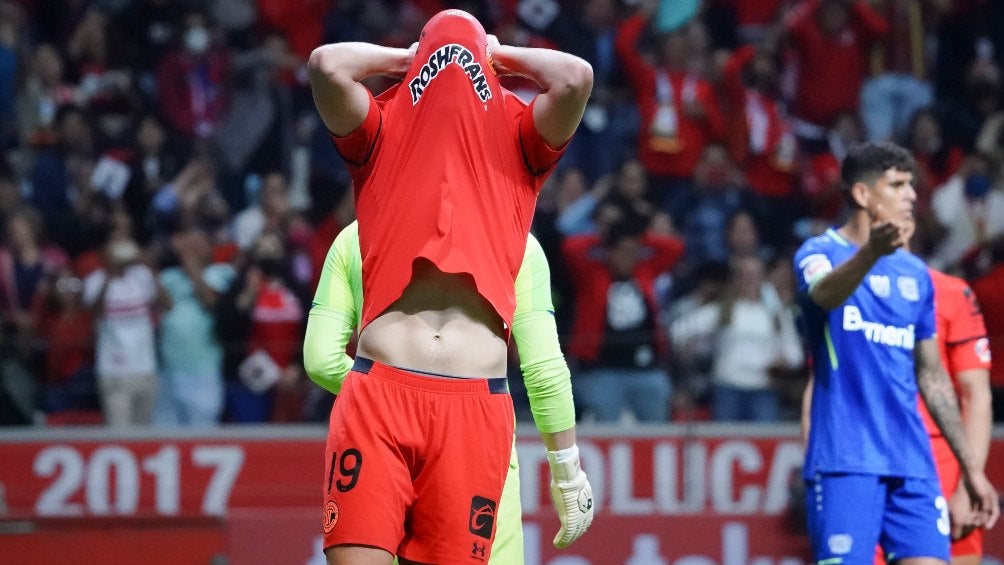 Ian González en lamento con Toluca