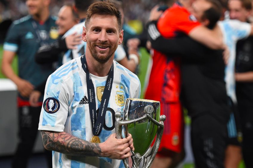 Lionel Messi tras ganar la Finalissima