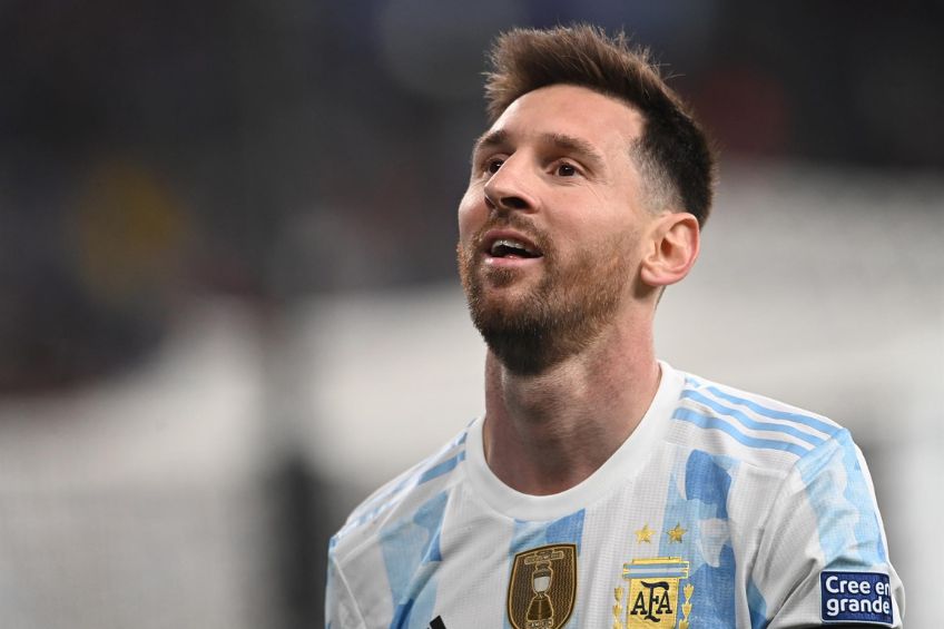 Lionel Messi durante la Finalissima