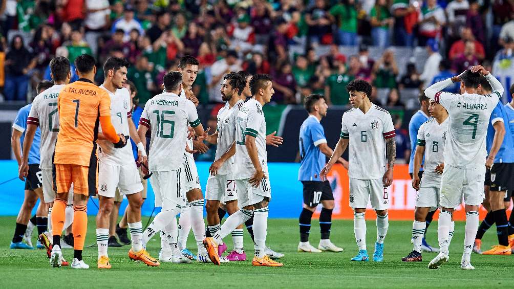 Selección Mexicana tras perder ante Uruguay en partido amistoso